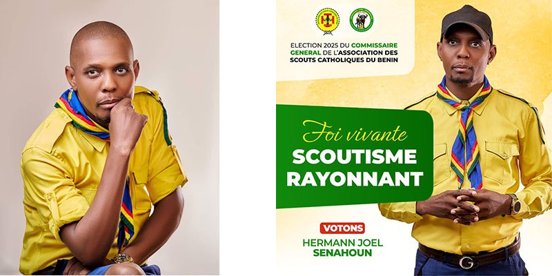 Scoutisme catholique : Le centre Guy Riobé de Parakou accueille l'investiture et le lancement de campagne du candidat unique Joël Hermann Senahoun pour la mandature 2025-2028 de la fraternité des scouts catholiques du Bénin.